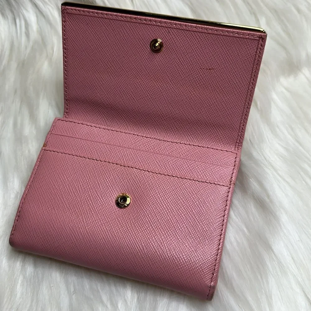 💯Authentic Prada compact Wallet 🍀